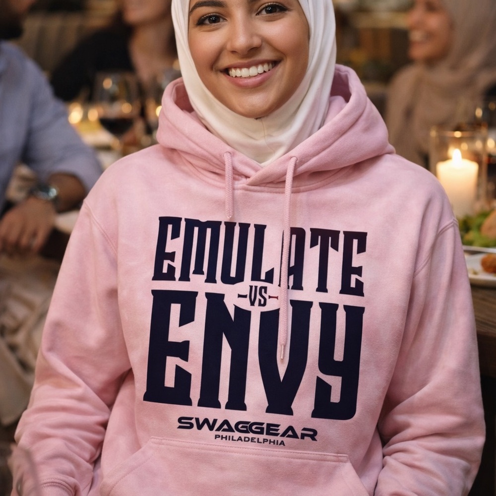 Pink Hoodie - Emulate vs Envy swaggear.